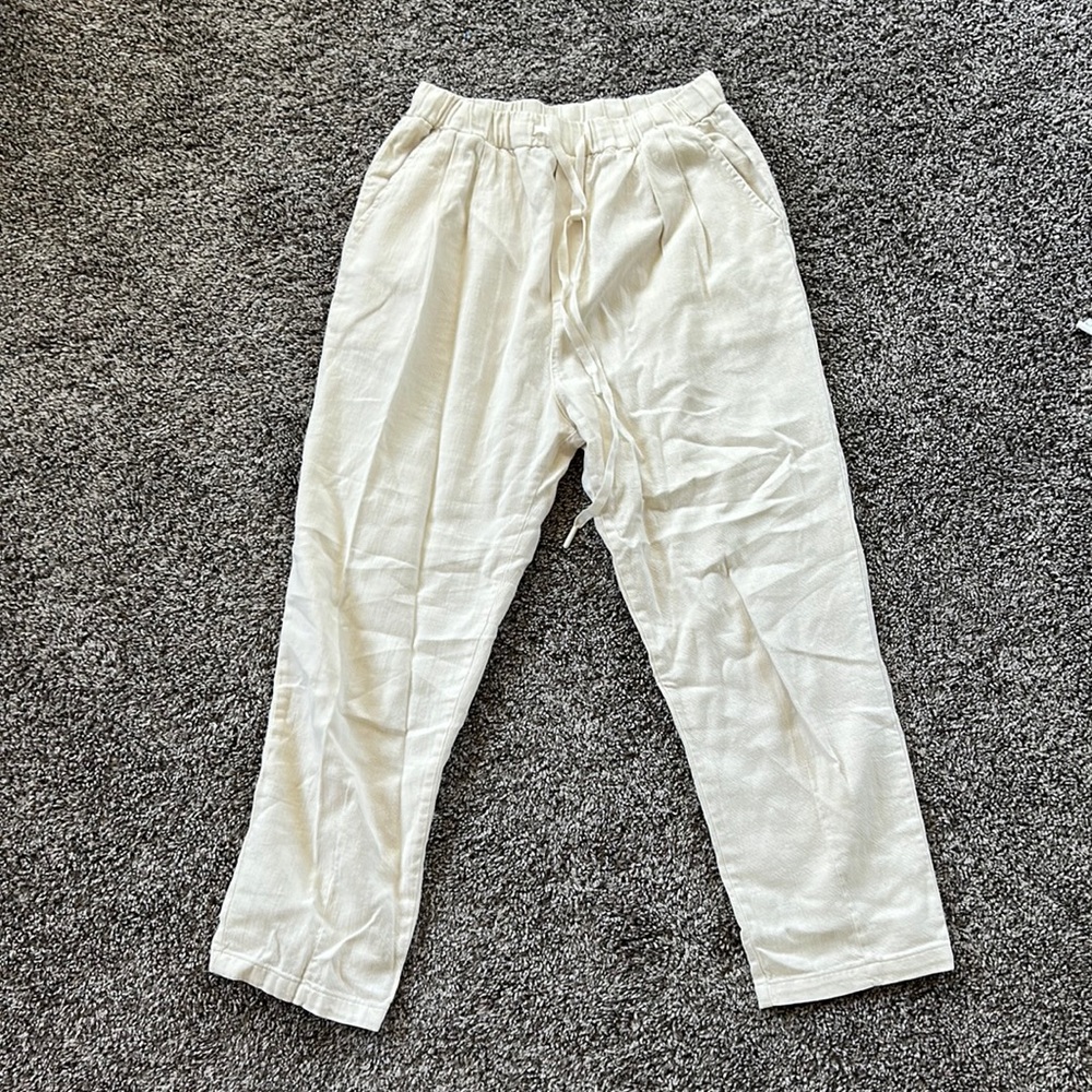 Zara cream colored pant